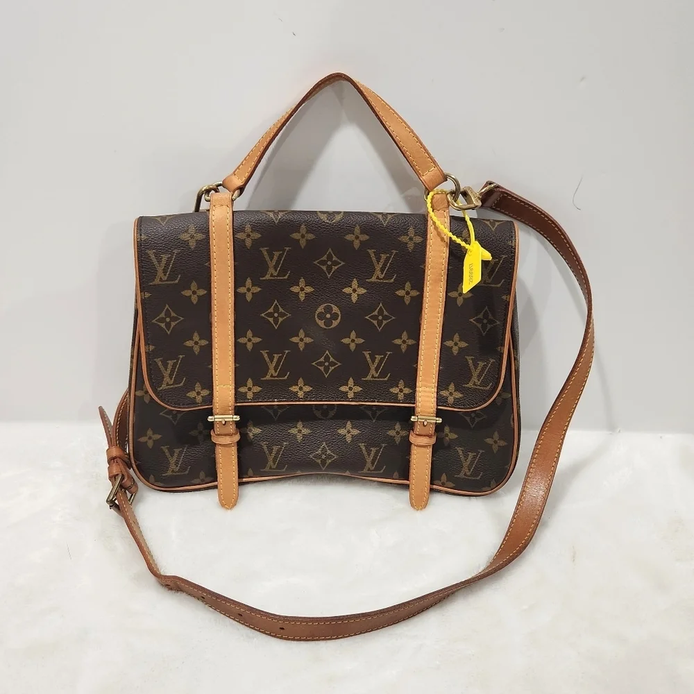Louis Vuitton 2005 Vintage Brown Monogram Marelle Sac A Dos 3 Way Bag Purse